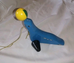 Superb Rare BRIO 0310 31110 Vintage Walking Seal Wooden Pull Toy Sweden Vgc - Bild 1 von 7