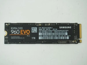 Samsung 960 EVO 1TB NVMe M.2 SSD Drive Tested, Wiped -MZ-V6E1T0 - Afbeelding 1 van 2