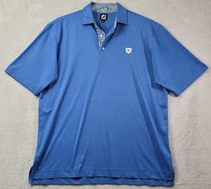 FJ FOOT JOY Golf Blue Polo Shirt Mens Size XL - Picture 1 of 9