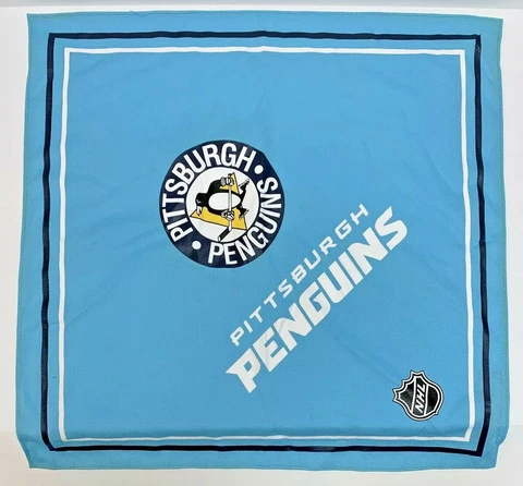 Pittsburgh Penguins NHL Towel Pro-Fan-ity Handkerchief Bandana Jersey Blue 22x22 Cover