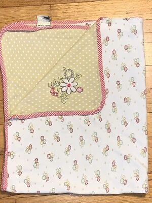 Laura Ashley Polka Dot Floral & Gingham Baby Blanket - Image 1 of 4