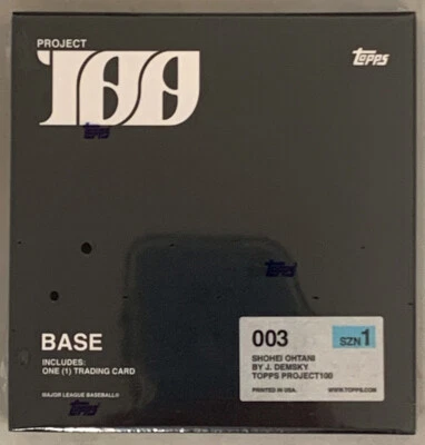 2022 Topps Project 100 *NOTE* #3 003 Shohei Ohtani by J. Demsky Factory Sealed - Image 1 of 3
