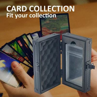 Carbon Fiber Pattern Trading Card Case PSA BGS CGC Graded Slab Storage Holder - Image 1 of 4