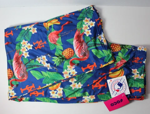 New York NY Mets Women’s Large 12-14 Hawaiian Floral SOFT Lounge Pajama Pants Cover