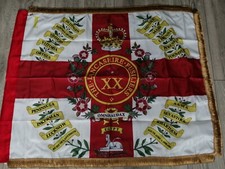 The Lancashire Fusiliers 1st Bn Regimental colours flag. 