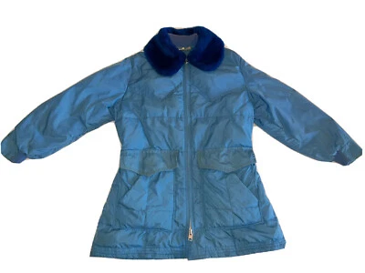 Chaqueta Bailey “Honker” Prime Plumón de Ganso del Norte Azul Cuello de Piel Sintética Talla M 14-16 Foto 1 de 4