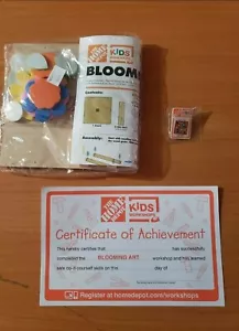 HOME DEPOT KIDS WORKSHOP Kit de Madera Arte en Flor ~ JUEGO COMPLETO Divertido Hágalo Usted Mismo Actividad - Imagen 1 de 1