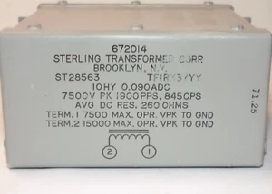 Sterling Transformer 10HY 0.090ADC NOS - Picture 1 of 17
