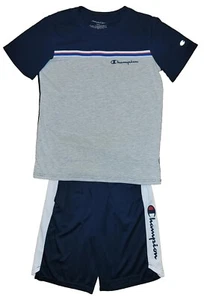 Champion Athletic Youth XL (18-20) Blue Logo Printed Shorts & Tshirt Set - Picture 1 of 6