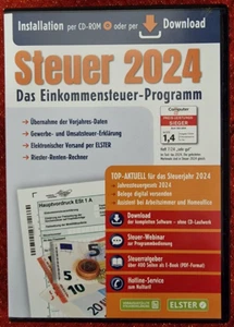 Aldi Steuer CD  2024  für das Jahr 2024 Einkommensteuer NEU OVP - Bild 1 von 2