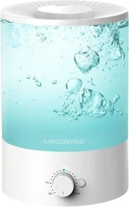 Crane Ultrasonic Cool Mist Humidifier 8 Hour Run Whisper Quiet w/ Night Light - Picture 1 of 6