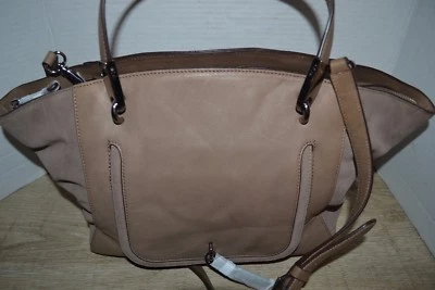 LAUREN RALPH LAUREN Berwick Medium Marley Vachetta Truffle  LEATHER HANDBAG $398 - Image 1 of 4