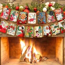 Christmas Decorations Vintage Style Christmas Banner, Traditional Vintage Decor