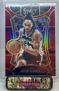 DEVIN VASSELL 2023-24 PANINI SELECT MEZZANINE MAROON PRIZM 150/175 353 SPURS - Bild 1 von 3