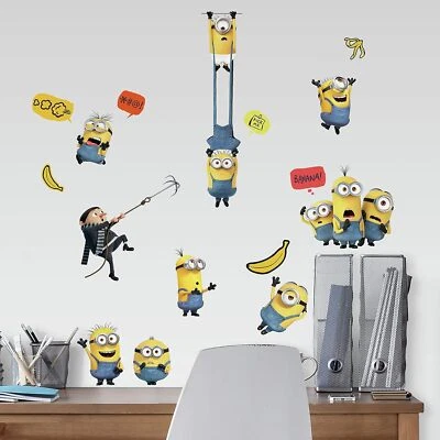 RoomMates Minions: The Rise of Gru Peel And Stick 黄色、蓝色、红色、黑色  — 第 1/4 张图片