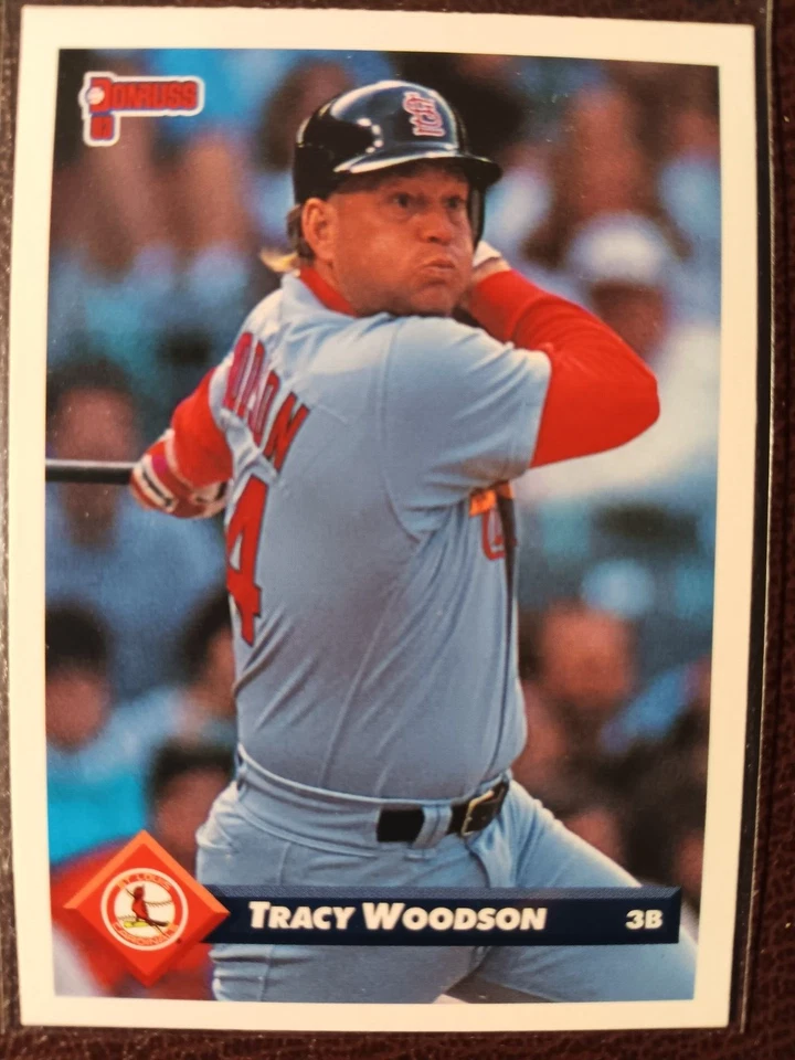 TRACY WOODSON ST. LOUIS CARDINALS 1993 DONRUSS BASEBALL CARD #652 - Image 1 of 1