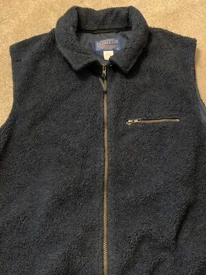 Colete suéter masculino Pendleton acrílico/poliéster azul marinho - Imagem 1 de 3