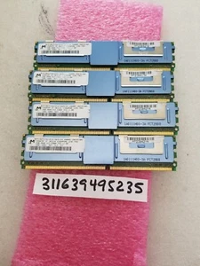 8GB KIT 4X 2GB DDR2 PC2 PC2-5300F PC25300F 5300F DDR2-667MHZ 667 240PIN FB 2RX8 - Picture 1 of 1