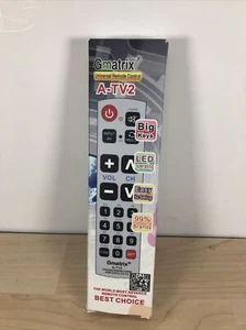 Big Button Universal Remote Control Gmatrix u43 A-TV2 Big Keys 99% Brands LED - Picture 1 of 8