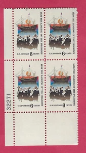 SCOTT # 1420 6¢ PL BLOCK 350 YR LANDING OF THE PILGRIMS MINT NH OG 1970 - Picture 1 of 2