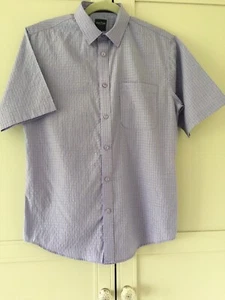 Mens James Pringle Size S Lilac Purple Short Sleeve Shirt Measures 42” For 38-40 - Picture 1 of 9