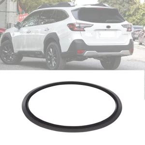 Glossy Black Car Rear Emblem Badge Ring Trim Cover For Subaru Outback 2014-2022 - Picture 1 of 1