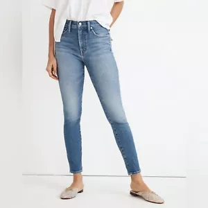 NWT Madewell Petite 10" High-Rise Skinny Crop Jeans in Sheffield Wash Size 26 - Picture 1 of 12