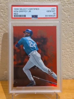 1996 Select Certified Edition - Ken Griffey Jr - Red #/1800 PSA 10 - POP 7! - Image 1 of 2