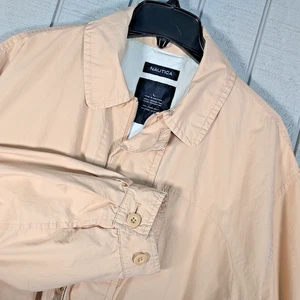 Nautica Classic Herren Größe Large hellbraun Langarm Parka Jacke L - Baumwolle N83 - Bild 1 von 20