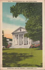 Ridgecrest Baptist Assembly NC. Leinen Postkarte - Bild 1 von 2