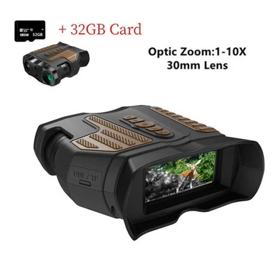 Night Vision Binocular Telescope Optic 1-80x for Hunting Surveillance +32GB Card - Image 1 of 4