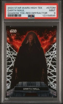 2024 TOPPS STAR WARS HIGH TEK SHADOW TEK | RED DIFFRACTOR [#4/5] PSA 9 - Image 1 of 2