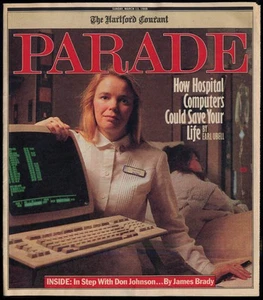 PARADE Magazine 3/13 1988 Don Johnson; computers Girls HS Basketball All-America - Picture 1 of 1