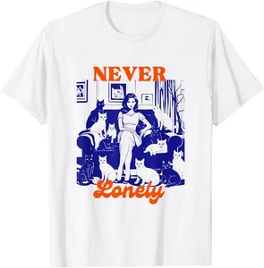 Camiseta Never Lonely Cat Lady - Imagen 1 de 4