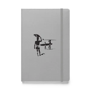 The Endless Summer Surf Film Subtle Silhouette Silber Hardcover Notizbuch Journal - Bild 1 von 1