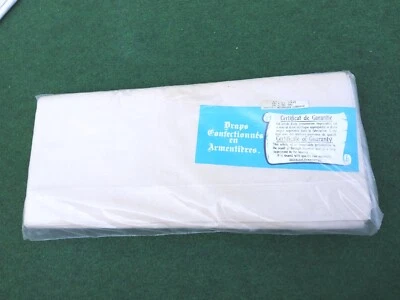 Drap Ancien COTON Ecru 220x300 Cm Neuf Armentieres France - Photo 1/4