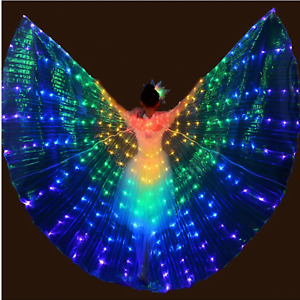 LED Light Wings Butterfly Stage Performance Dance Costume Rainbow Festival Prop