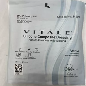 16x Aderezo Super Absorbente de Silicona Vitale 9 in x 9 in Totalmente Nuevo Expiración 01/2025 - Imagen 1 de 9