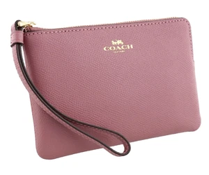 COACH 58032 CORNER ZIP WRISTLET LEATHER BAG TASCHE HANDBAG WALLET GELDBÖRSE BNWT - Bild 1 von 12