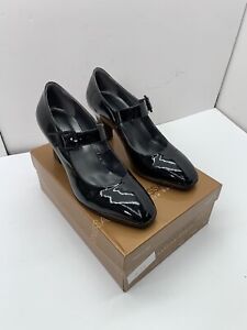 Ladies black stylish high heel shoes buckle wedding party office EU39 UK5.5