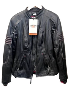 Herren HARLEY DAVIDSON LIMITED EDITION Echtleder Biker Jacke Größe TALL M - Bild 1 von 4