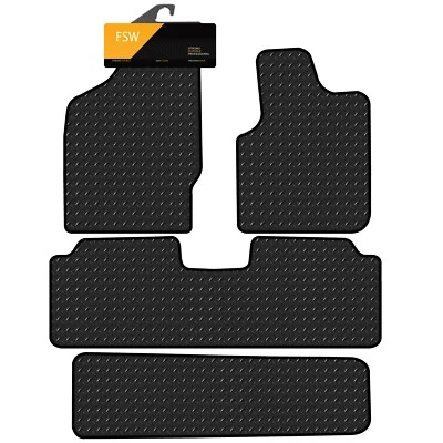 For Ford Galaxy Seat Alhambra VW Sharan 1996-2010 Tailored 3MM Rubber Floor Mats - Image 1 of 4