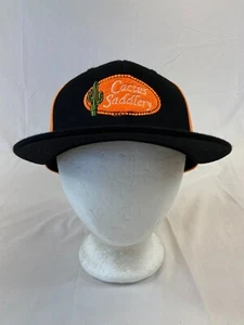 Cactus Saddlery Baseball Cap Snapback Mütze neonorange flacher Schirm Netz verstellbar - Bild 1 von 10