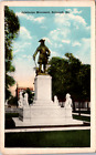 Olgethorpe Monument, Savannah, Georgia, Vintage Postcard