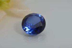 Lab-Created Blue Sapphire Round Faceted (1mm to 15mm) - Picture 1 of 7