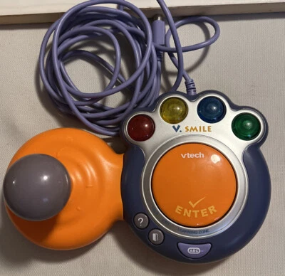 Vtech Vsmile TV Learning System Replacement Wired Controller Orange Model 9100 - Image 1 of 4