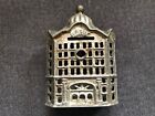 Vintage CAST IRON BANK Domed Top Building AC WILLIAMS  