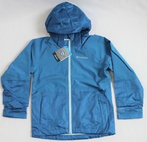 Columbia Youth Small Evolution Valley Jacket Dark Pool Blue Spring Coat 1886561