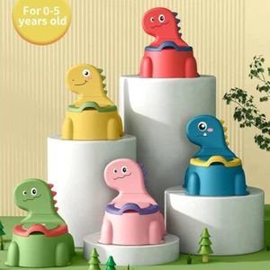 iZEL Kids Dino Buddy Toddler Potty Training Seat - Fun and Comfortable Dinosaur - Picture 1 of 14
