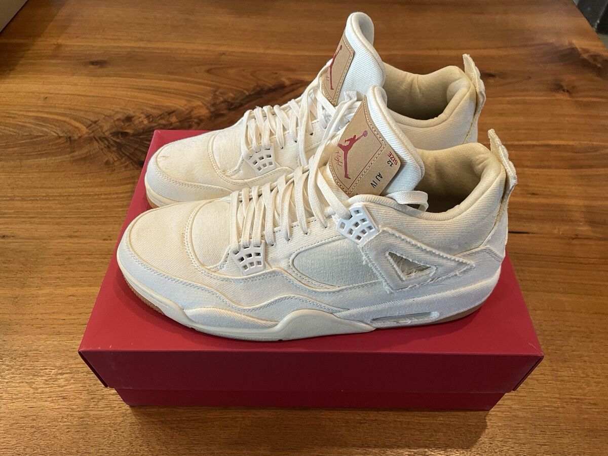 Levi's x Air Jordan 4 Retro Denim for Sale | Authenticity Levi's x Air Jordan 4 Retro Denim for Sale | Authenticity